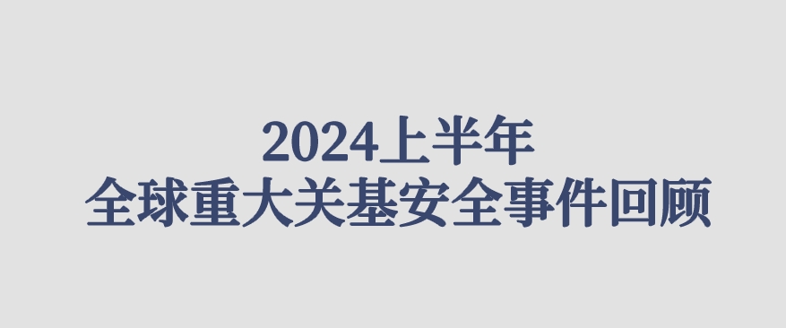 2024年上半年全球重大关基安全事件回顾